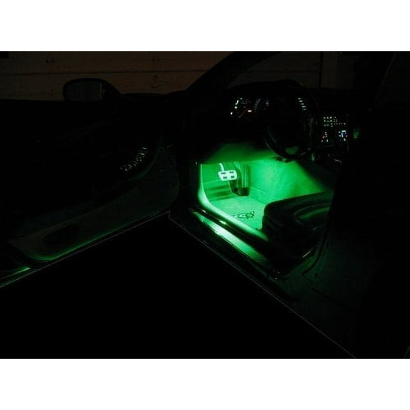 Corvette Footwell Green LED Lighting Kit : C6,Z06 GS and ZR1