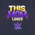 thumbnail image 2 of Women's WWE This Mom Loves WWE Graphic Tee Navy Blue Medium, 2 of 4