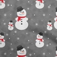 thumbnail image 1 of oneOone Rayon Gray Fabric Merry Christmas Sewing Material Print Fabric By The Yard 56 Inch Wide, 1 of 5