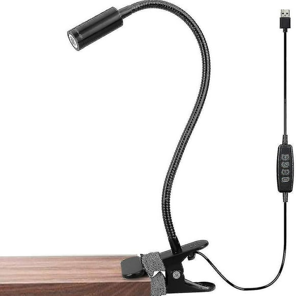 Clip On Reading Lamp, Eye Caring Usb Desk Lamp For Bedside Headboard