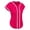 w93# Hot Pink740, variant on Summer Shirt For Women Color Block Short Sleeve V-Neck Button Down Casual Loose Fit Striped Stylish Tee Blouse Comfortable Breathable Tunic Top Fashionable Curve Hem Dailywear,Hot Pink,XL
