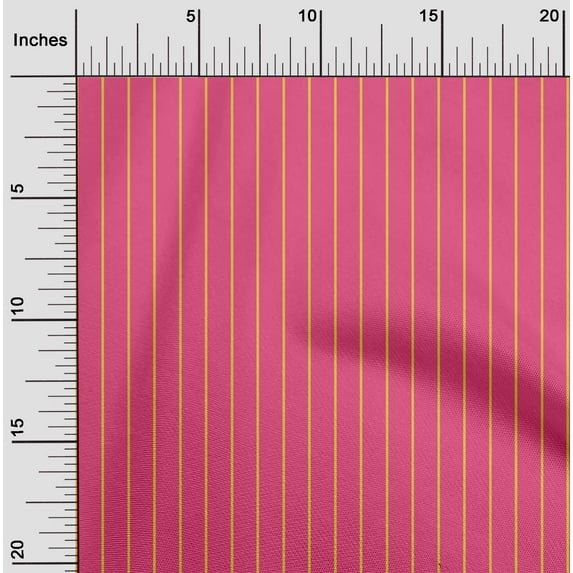 oneOone Georgette Viscose Fabric Wide Stripe Print Fabric By The Yard 42 Inch Wide