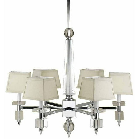 Af Lighting 6679 6 Light Chandelier With Cream Shades Com Af Lighting 6679 6 Light Chandelier With Cream Shades