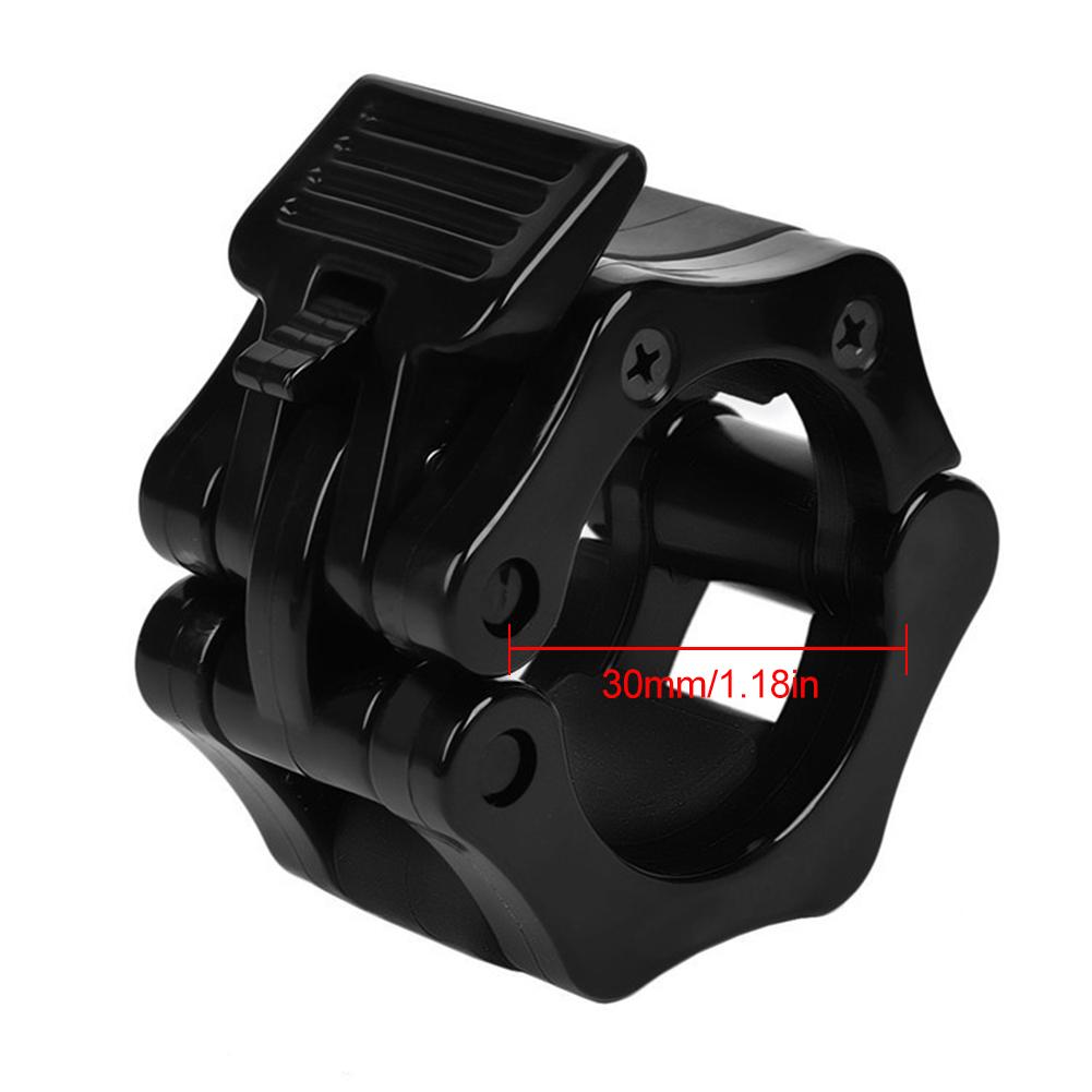 2PCS Weightlifting Barbell Clamp Durable Safety Barbell Locking Collar