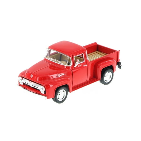1956 Ford F-100 Pickup Truck, Red - Kinsmart 5385D - 1/38 Scale Diecast Model Toy Car (Brand New, but NOT IN