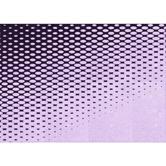 Ahgly Company Indoor Rectangle Patterned Bright Grape Purple Area Rugs, 7' x 10'