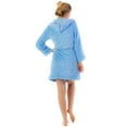 thumbnail image 3 of Casual Nights Women's Hearts Fleece Hooded Bathrobe Robe, 3 of 5