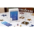 thumbnail image 2 of Velas de Janucá Aviv Judaica 45 unidades Azul Escarchado 14,6 cm, 2 of 9