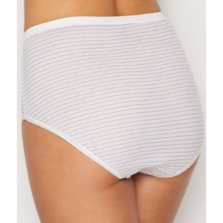 Hanes Ultimate® Comfort Cotton Women's Brief Panties 5-Pack Pink White 7