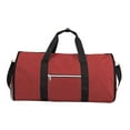 thumbnail image 1 of Los hombres portátiles de la bolsa de lona de la ropa llevan la bolsa de ropa para los viajes de negocios de vacaciones , Rojo, 1 of 7
