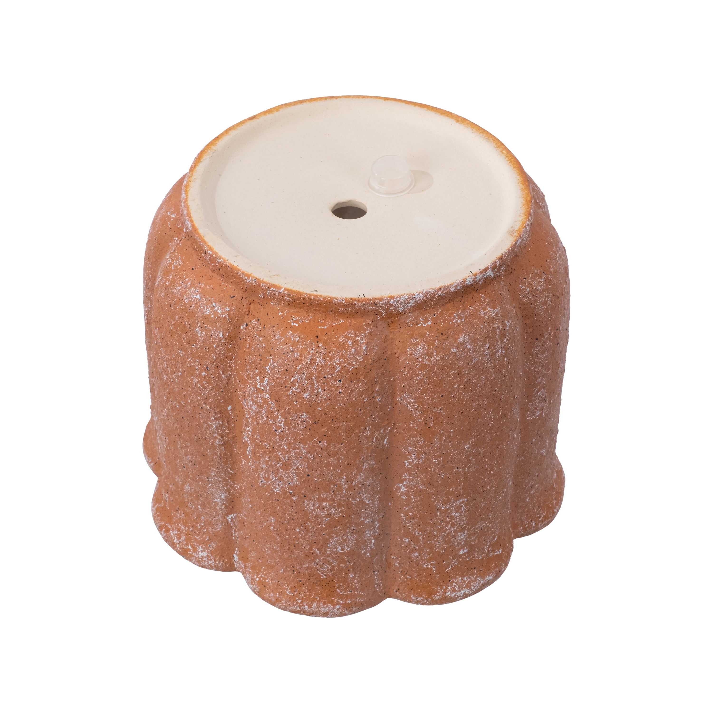 My Texas House 8in Terracotta Flower Planter Pot Ceramic Drainage Hole with Plug Included