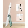 thumbnail image 3 of "SONGMICS Full Length Mirror, 160 x 50 cm, Full BodyMirror with Stand, Aluminium Alloy Frame Floor Mirror, Tempered Glass, for Bedroom, Living Room, Clpakroom, Arched Matte White, 3 of 5