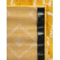 thumbnail image 6 of Unique Loom Moroccan Trellis Collection Area Rug - Mamounia (9' x 12' 2" Rectangle Yellow/Ivory), 6 of 6