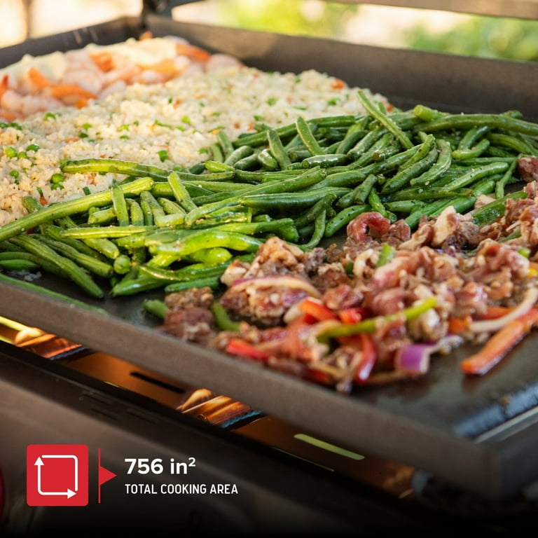 Nexgrill Daytona 4-Burner Propane Gas Griddle with Side