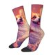 thumbnail image 1 of Balery Sunset Cloud Corgi Calcetas Largas con Estampado para Hombre y Mujer – Suaves y Transpirables, Talla Única (US 5-11), 1 of 6