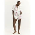 thumbnail image 4 of Joyspun Women’s and Women’s Plus Bridal Satin Shortie Pajama Set, Sizes XS to 3X, 4 of 8