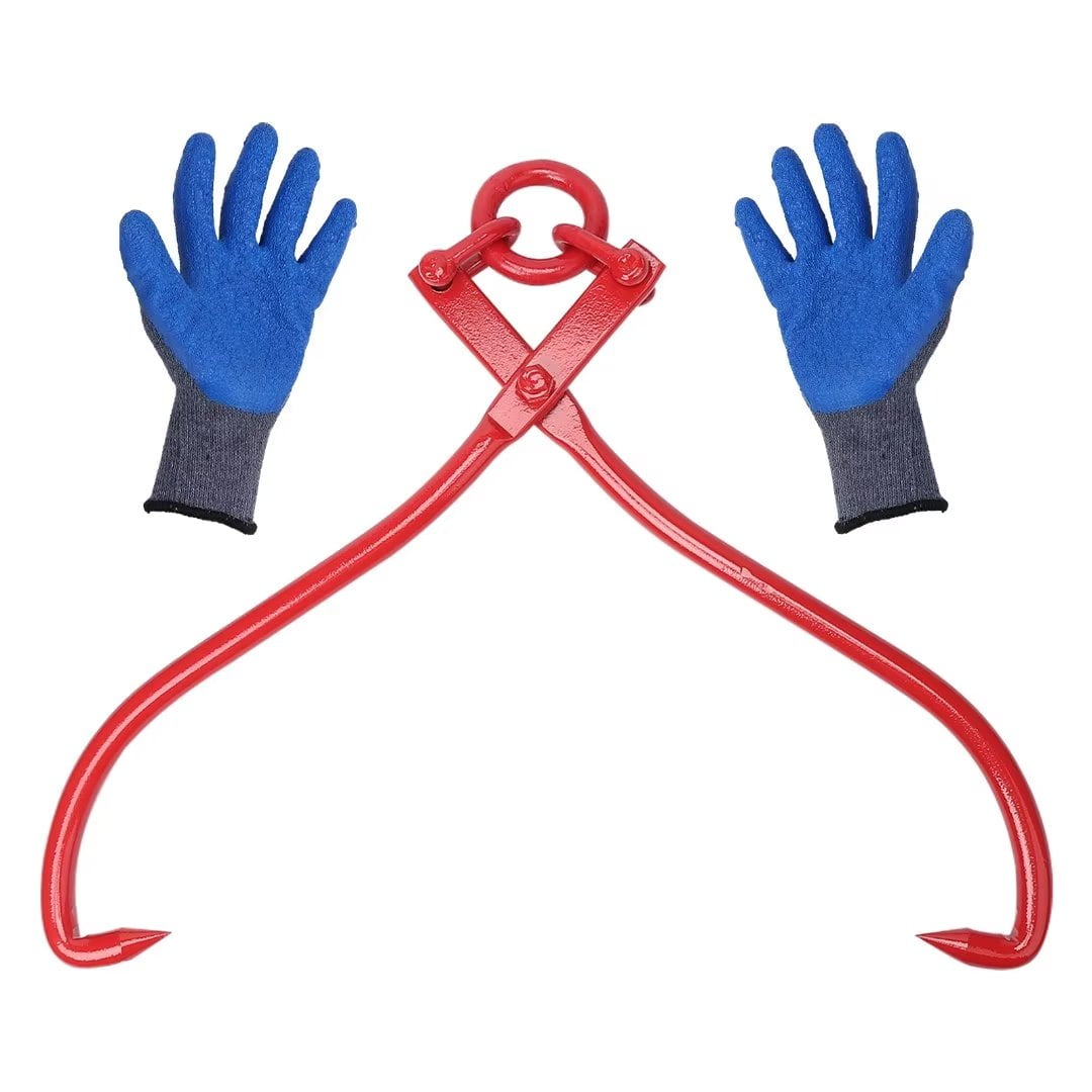 32in Jaw Opening Log Lifting Tongs, ORing, Heavy Duty Felled Timber