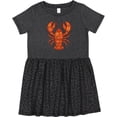 thumbnail image 3 of Inktastic Lobster Cute Vacation Girls Toddler Dress, 3 of 5