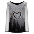 thumbnail image 4 of Blusa informal de manga larga con cuello redondo y manga larga para mujer Pompotops FGAJ1664, 4 of 4