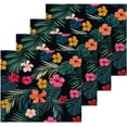 thumbnail image 2 of SKYSONIC Palm Flower Cotton Washcloths Set of 4, Highly Absorbent Soft Fingertip Towel for Bathroom, Gym, Hotel and Spa, 12 x 12 Inch, 2 of 7