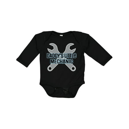 

Inktastic Daddys Little Mechanic Baby Boy Gift Baby Boy Long Sleeve Bodysuit