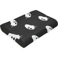 thumbnail image 2 of Halloween Ghosts Throw Blanket Cozy Soft Spooky Boo Blanket for Couch Sofa Chair Bed Fuzzy Thermal Fleece Travel Blankets 80 X 60 in Home Holiday Decoratives, 2 of 6