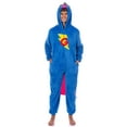 thumbnail image 2 of Sesame Street Adult Character Hooded Costume Pajama Union Suit Kigurumi Fleece 1PC Loungewear For Men Women Sleepwear, 2 of 6