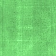 thumbnail image 1 of Ahgly Company Indoor Square Abstract Emerald Green Modern Area Rugs, 3' Square, 1 of 4