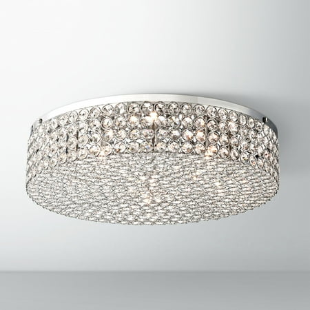 Vienna Full Spectrum Velie 16 Wide Round Crystal Ceiling Light Vienna Full Spectrum Velie 16 Wide Round Crystal Ceiling Light