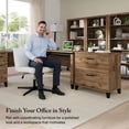 thumbnail image 3 of Bush Furniture Somerset 5 Shelf Tall Bookcase in Fresh Walnut Finish, 3 of 8