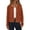 Brown, variant on WXLWZYWL Open Front Cardigan Sweaters for Women Lightweight Button Down Long Sleeve Casual Cute Knitted Shirts with Pockets