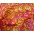 thumbnail image 4 of oneOone Silk Tabby Orange Fabric Batik Dress Material Fabric Print Fabric By The Yard 42 Inch Wide, 4 of 4