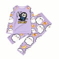 thumbnail image 7 of Matching Family Halloween Pajamas Set - 2 piece Ghost Print Long Sleeve Tops + Pants Outfit Sets,Casual Halloween Pajamas Sets for Family Holiday Night for 80 Pjs, 7 of 7