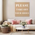 thumbnail image 5 of Khaki Letter Wall Art Painting on Canvas, Modern Minimalist White Text Striped Canvas Art Home Prints Wall Art Framed Modern Artwork for Living Room Bedroom Wall Decor 8x8in, 5 of 9