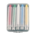 thumbnail image 2 of Colored Dust-Free Chalk Set, Washable Rotatable Chalks for Blackboards, Paper & Glass, 5-Piece Indoor Writing & Drawing Tool, Protective Case Included, 2 of 8