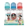 Disney Mickey Mouse 3-Pack Baby Bottles (9 oz.) Color: aqua/multi Size: one size