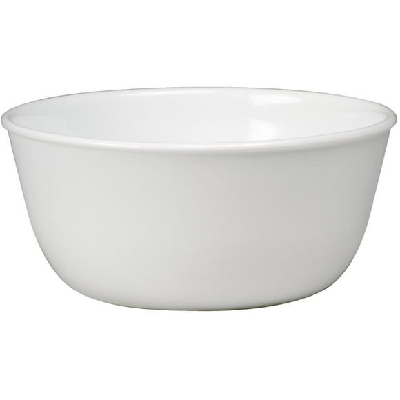 Corelle Winter Frost White 28 oz Glass Soup/Cereal Bowl, 28oz Round Soup/Cereal Bowl