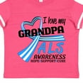 thumbnail image 4 of Inktastic I Love My Grandpa ALS Awareness Support, Care, Cure Boys or Girls Toddler T-Shirt, 4 of 5