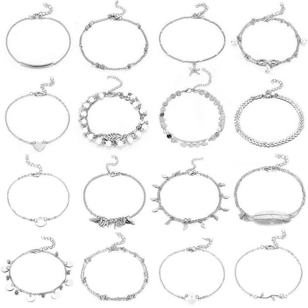 Minnieouse de tobillo, joyería duradera para el cuerpo, cómoda, exquisita, elegante, tobilleras para mujer, para decoración de vestidos, tipo 3 Ropa, zapatos y accesorios Miscelánea tipo 7 Minnieouse AP009328-07