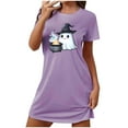 thumbnail image 4 of Elvqul Womens Nightgowns Plus Size Loungewear Halloween Pajamas for Juniors Halloween, 4 of 4