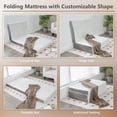 thumbnail image 6 of GOFLAME Memory Foam Tri-Fold Mattress, 4” Foldable Floor Mattress with Storage Bag, Removable Cover, Bamboo Fabric for Guest Room, Living Room, RV, Camp (Twin XL), 6 of 9