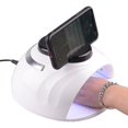 thumbnail image 2 of Black Portable Us Plug Smart 4-gear Timing 42 Led Uv Light Nail Lamp con soporte para teléfono,11 Feliz Sencillez, 2 of 4