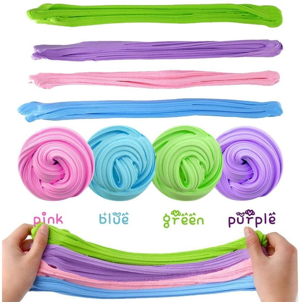 Kit de Slime moelleux 24 couleurs, 52 paquets/lot, fournitures de