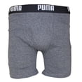 thumbnail image 3 of PUMA Mens 3 Pack 75% Cotton 25% Polyester Boxer Brief, Orange, Medium, 3 of 4