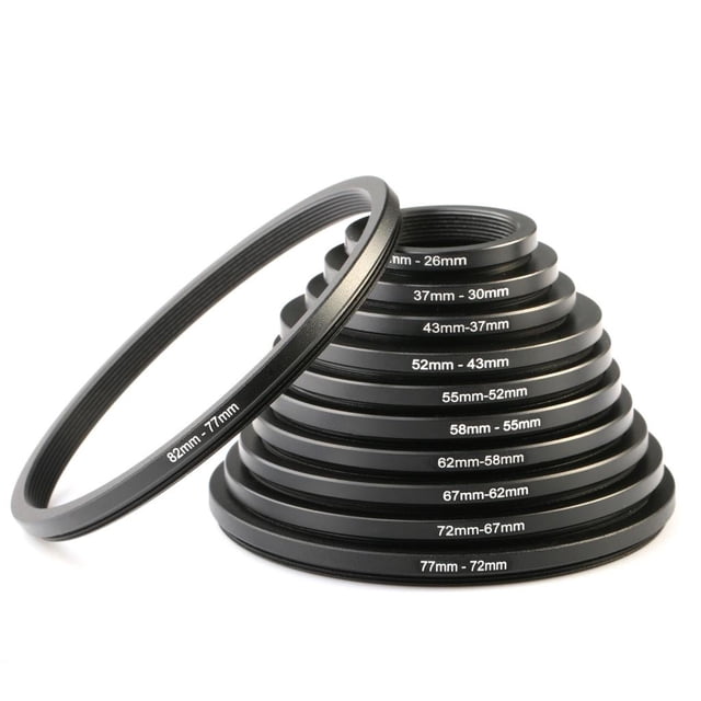 Juego de anillos adaptadores de filtro K&F Concept, 11 piezas, para cámara Le