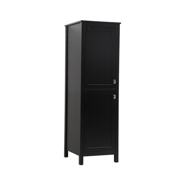 GADID ANONIEM ELBA（BLACK） Elegant Kitchen and Bath 20 Inch Wide Bathroom Linen Storage