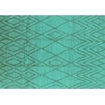 thumbnail image 1 of Ahgly Company Machine Washable Indoor Rectangle Solid Turquoise Blue Modern Area Rugs, 7' x 10', 1 of 4