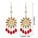 thumbnail image 3 of Pendientes para mujer, regalos para mujer, pendientes de moda de estilo étnico para mujer, pendientes únicos, pendientes festivos, joyería decorativa, anillo de aleación., 3 of 4