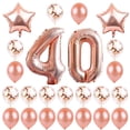 thumbnail image 1 of GOOHOCHY Globos decorativos de 40 años, de látex natural, de película de aluminio y lentejuelas, para fiesta de cumpleaños., 1 of 8