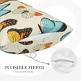 thumbnail image 3 of Fuzoiu Butterflies Print Fuzzy Pillowcases, Super Soft Pillow Case Cover with Zipper for Bedroom, Sofa, Couch,Cozy Pillow Shams for All Seasons-14"x20", 3 of 6